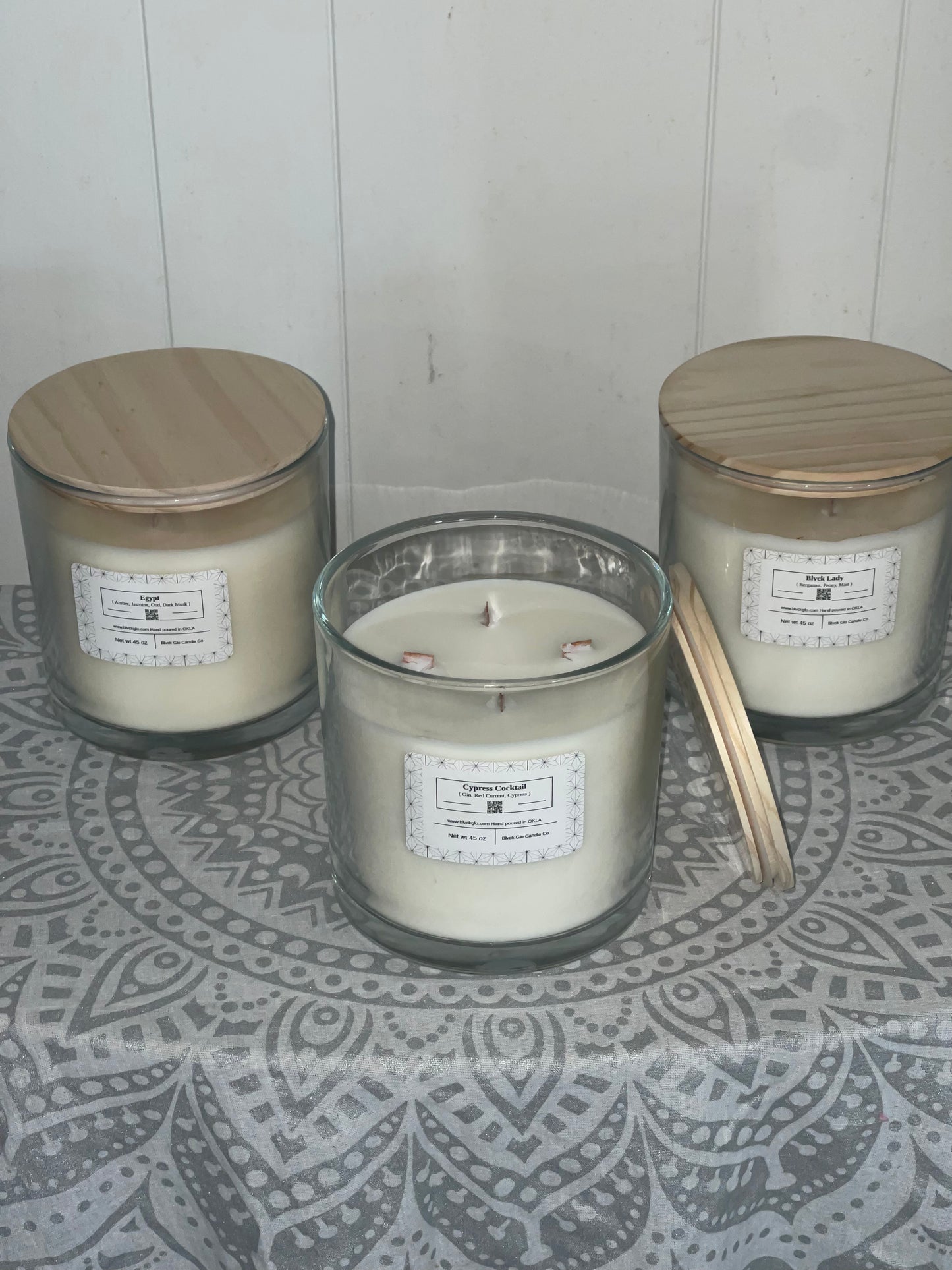 Large 4 wick candle